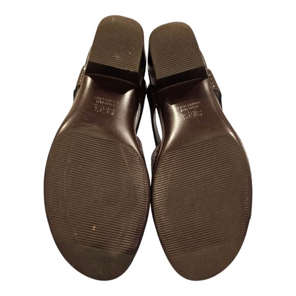 SAS Suntimer Leather Heels Strap Sandals Tri-Pad Comfort Brown Crocs 7.5 Medium - Picture 11 of 14